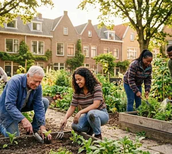 Wijkbewoners werken samen aan groenonderhoud in hun buurt