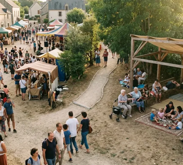 Gezellig dorpsfeest met rustgevende rustruimte en diverse bezoekers