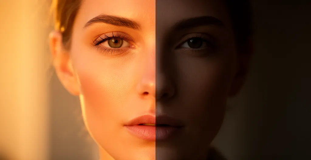 Close-up van een gevoelige huid met natuurlijke producten zoals kamille en aloë vera