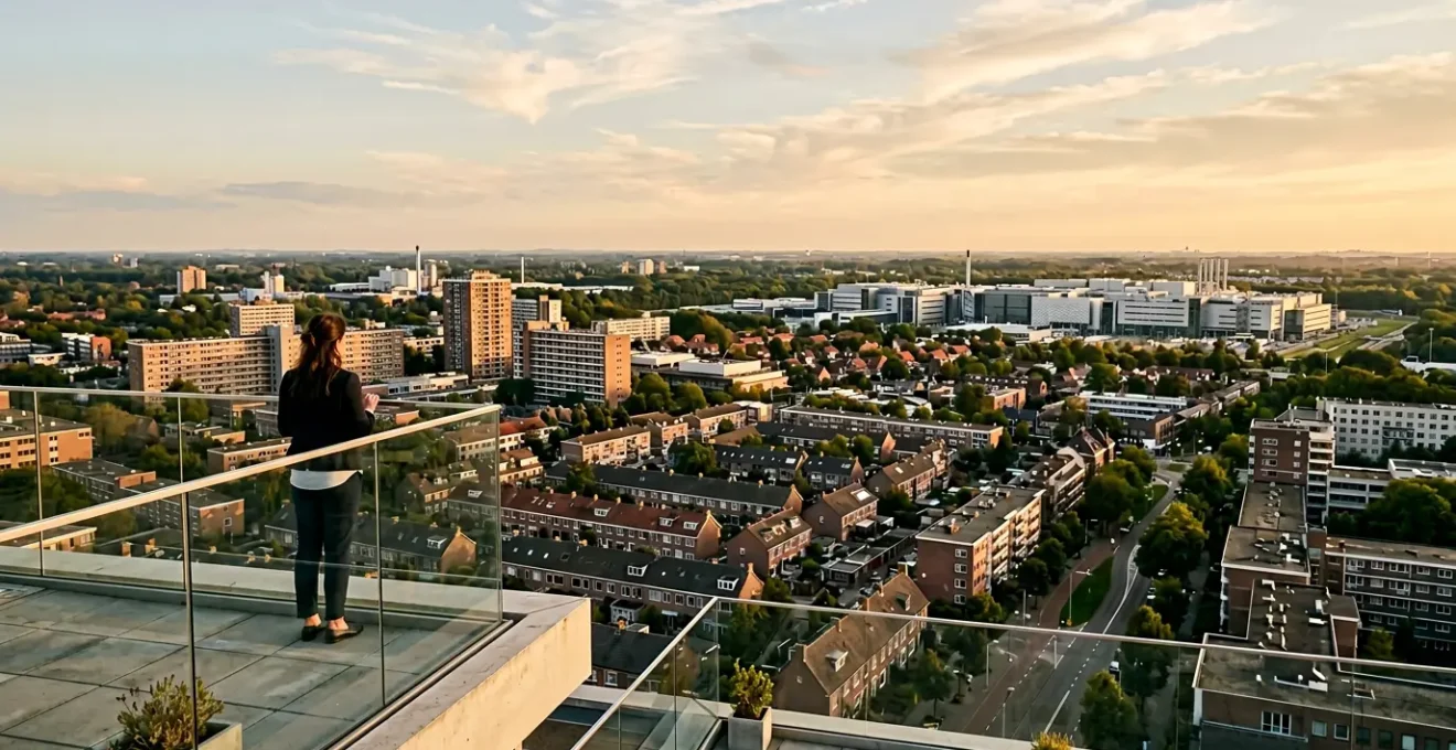 Kenniswerker kijkt naar woningen in Brainport regio