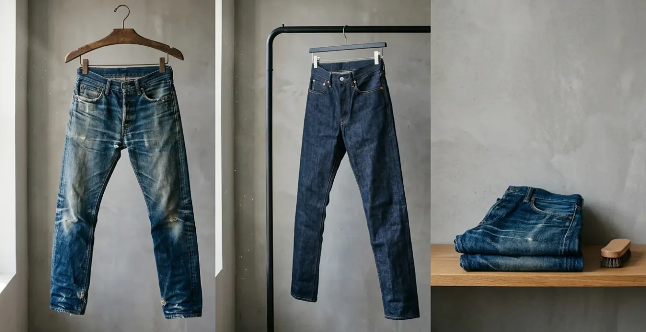 Vergelijking tussen kopen, huren en leasen van kwaliteitsjeans met natuurlijke slijtagepatronen