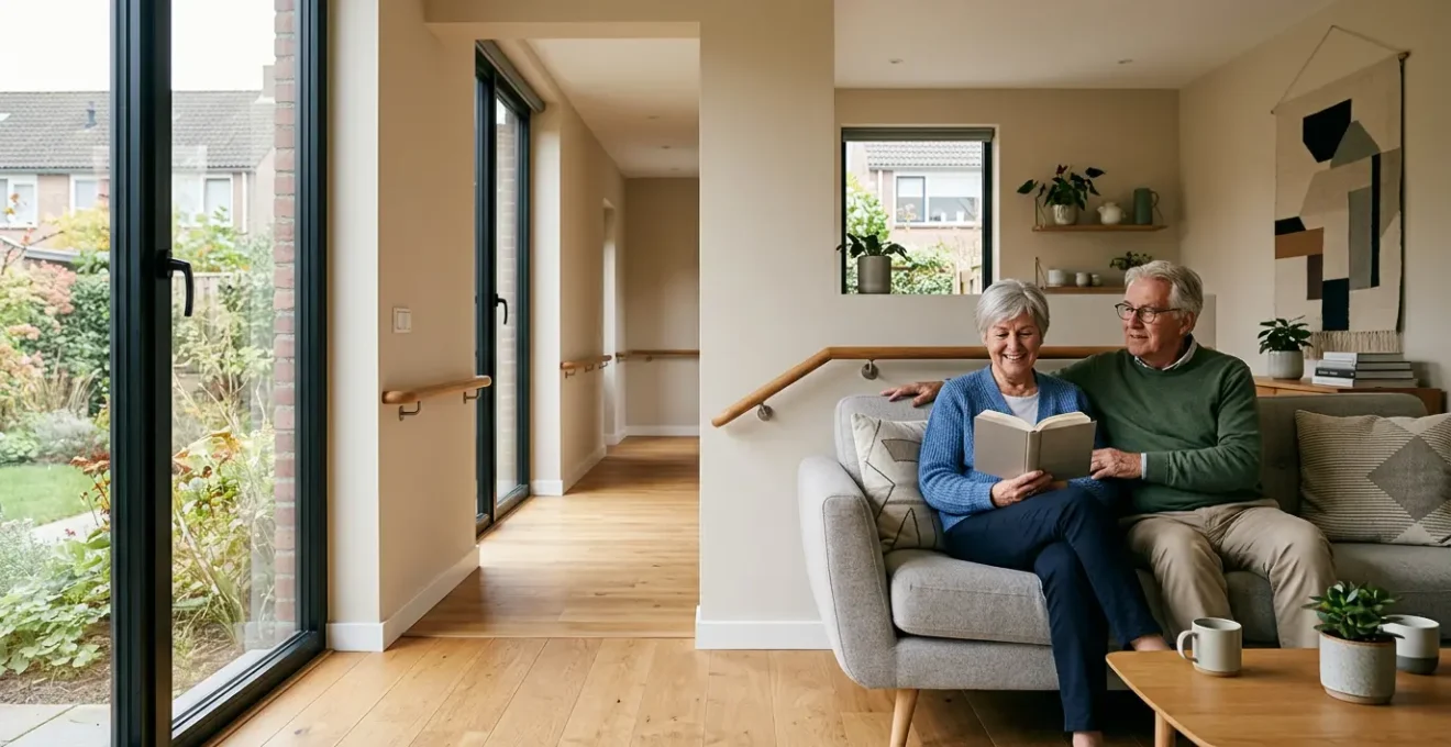 Moderne seniorenwoning met open leefruimte en slimme aanpassingen