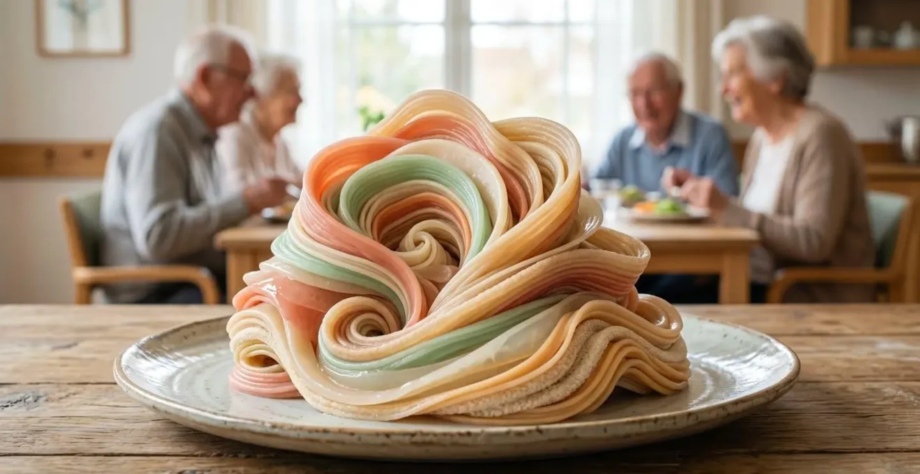 3D-geprinte voedselvormen met zachte textuur voor ouderen