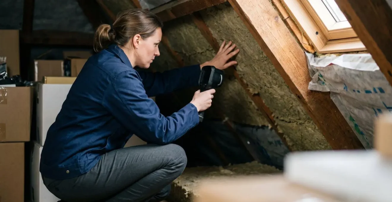 Energieadviseur met meetapparatuur tijdens woninginspectie